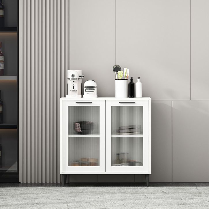 Glass Door Wood Sideboard Modern Server Cabinet with Storage for Living Room Clearhalo 'buffet_sideboard' 'Buffets & Sideboards' 'Furniture' 'furniture_buffet_sideboard' 'Kitchen & Dining Furniture' 1200x1200_b7cdd0e1-7251-4936-8601-d3ae25115900