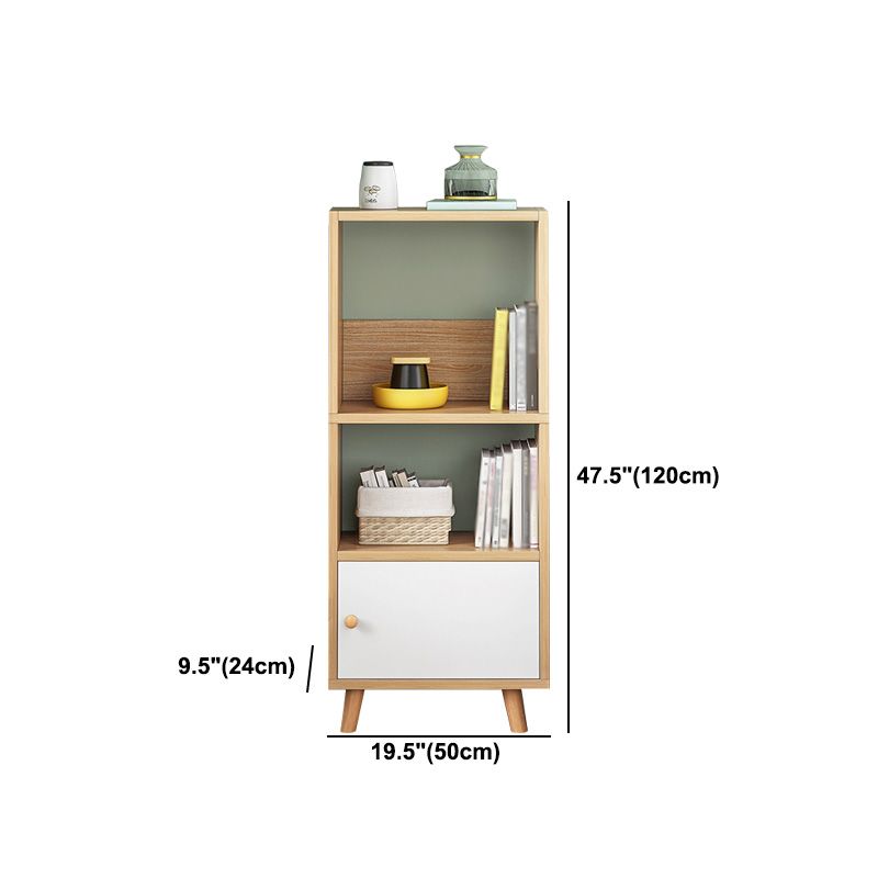 Wood Bookshelf Scandinavian Style Bookcase for Home Office and Study Room Clearhalo 'Bookcases' 'furn' 'furn_bookcases' 'Furniture' 'furniture_bookcases' 'Office Furniture' 1200x1200_b7cde59a-6dfa-49f1-a3ec-13cf93d980b4