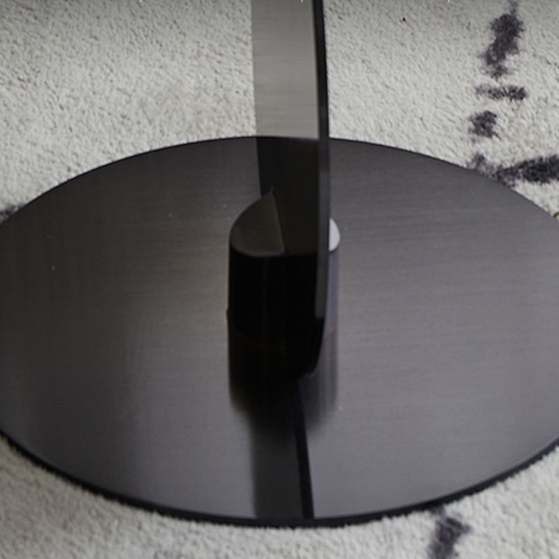 Contemporary Glass Round Top Side Table Metal Pedestal End Table Clearhalo 'Coffee & Accent Tables' 'End & Side Tables' 'end_side_tables' 'furn' 'furn_end_side_tables' 'Furniture' 'Living Room Furniture' 1200x1200_b7cee3d9-0228-474d-a93e-f945e14052b6