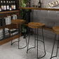 Industrial Wood Bar Set Wood 1/2/4/7/9 Pieces Rectangle Trestle Bistro Set in Natural Clearhalo 'Bar Furniture' 'furn' 'furn_home_bar_bar_sets' 'Furniture' 'Home Bars & Bar Sets' 'home_bar_bar_sets' 'Kitchen & Dining Furniture' 1200x1200_b7cfcee8-8e84-4174-9a35-f4a669dbfe2a