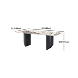 Moderno 1/5/6/7 pezzi set da pranzo tavolo da pranzo in pietra rettangolo per sala da pranzo