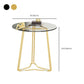 Frame Nesting Coffee Table Set Modern Round Glass Coffee Table