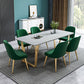 Nordic 1/2/5/7 Pieces Dining Set Sintered Stone Dining Table with Chairs Clearhalo 'Dining Room Sets' 'Dining Tables & Seating' 'dining_room_set' 'furn' 'furn_dining_room_set' 'Furniture' 'furniture_dining_room_set' 'Kitchen & Dining Furniture' 1200x1200_b7d2e60d-3798-409a-aeaf-2181ebe7b55f