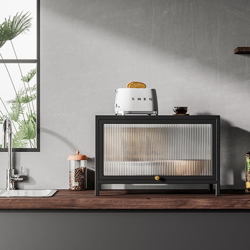 Curio Curio Curio Curio Porte in vetro Armadio in metallo con porte