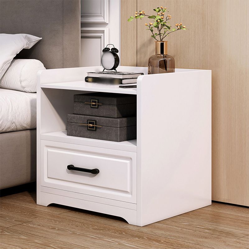 Modern Imitation Wood Nightstand Drawer Storage Accent Table Nightstand Clearhalo 'Bedroom Furniture' 'furn' 'furn_night_stand' 'Furniture' 'night_stand' 'Nightstands' 1200x1200_b7d59ca6-2589-40b9-b235-2db3718101ad