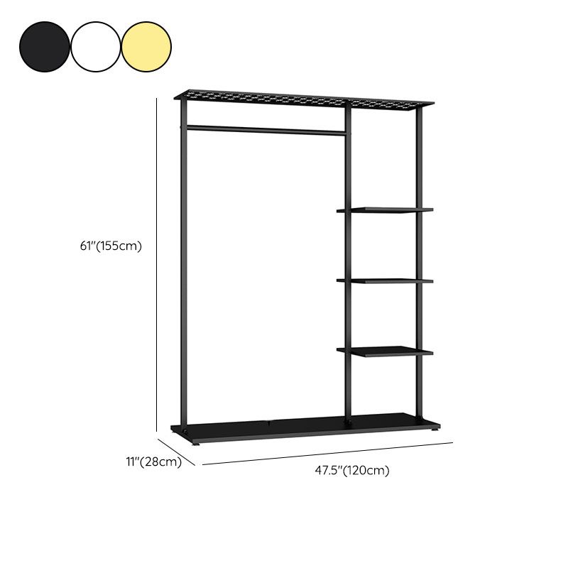 Hall Contemporary Stand Metal Nessun scaffalatura angosciante includeva un cappotto indipendente