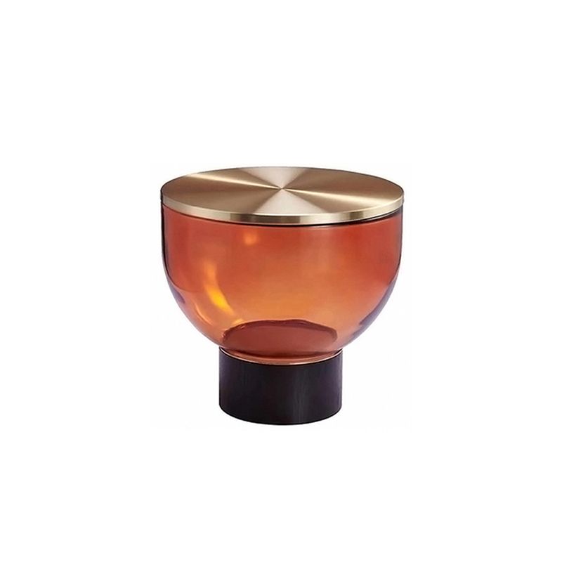 Tavolino laterale rotondo in stile contemporaneo