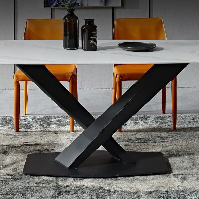 Dining Room Sets Contemporary with Sintered Stone Dining Table and Cushion Chairs Clearhalo 'Dining Room Sets' 'Dining Tables & Seating' 'dining_room_set' 'furn' 'furn_dining_room_set' 'Furniture' 'furniture_dining_room_set' 'Kitchen & Dining Furniture' 'kitchen&dining_furn' 'kitchen' 1200x1200_b7d9db12-aa24-42b1-ad98-e2ecc521e04d