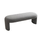 Modern Foam Bench with Legs Rectangle Solid Color Wool Bench Clearhalo 'Benches' 'Chairs & Seating' 'furn' 'furn_benches' 'Furniture' 'Living Room Furniture' 1200x1200_b7d9f3d1-137d-4322-96c4-7fbee65292aa
