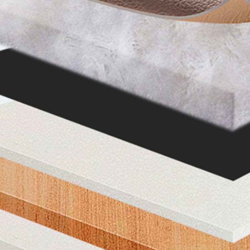 Silla de cuero sin brazo de oficina moderna de tobogán silla de escritorio ergonómico con ruedas