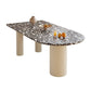 Free Form Contemporary Dining Table for Home Stone Dinette Table with 3 Legs Clearhalo 'Dining Tables & Seating' 'Dining Tables' 'dining_table' 'furn' 'furn_dining_table' 'Furniture' 'Kitchen & Dining Furniture' 1200x1200_b7debe81-b49e-46f2-802b-55e6b963b375