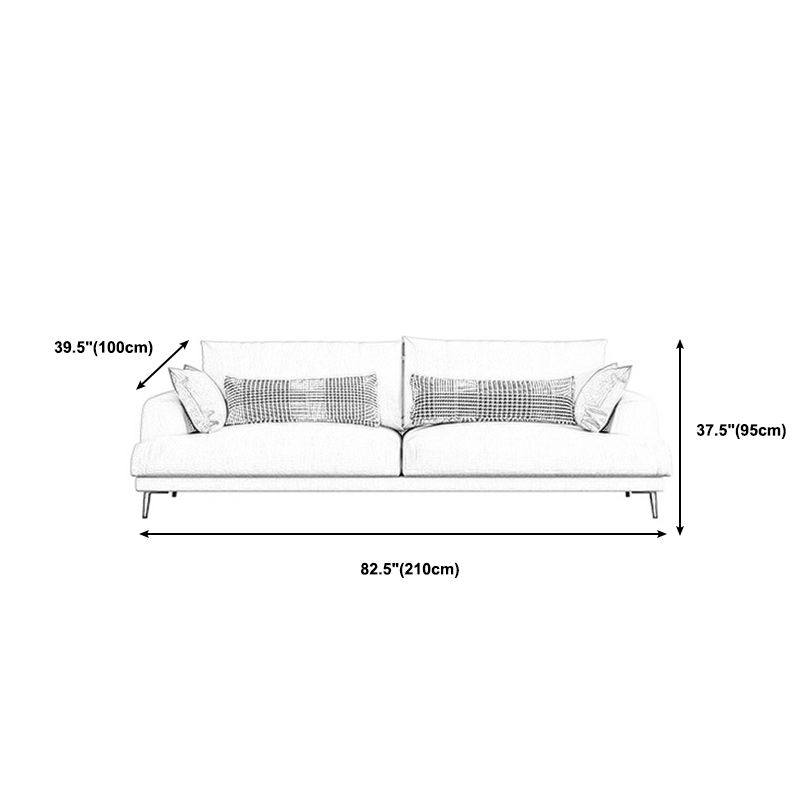 Fabric 3 Seater Living Room Contemporary Standard Sofa Chaise Clearhalo 'furn' 'furn_sofas' 'Furniture' 'furniture_sofas' 'kitchen' 'kitchen_sofas' 'Living Room Furniture' 'Sofa' 'sofas' 1200x1200_b7df155a-4625-4624-b858-b8585d14876e