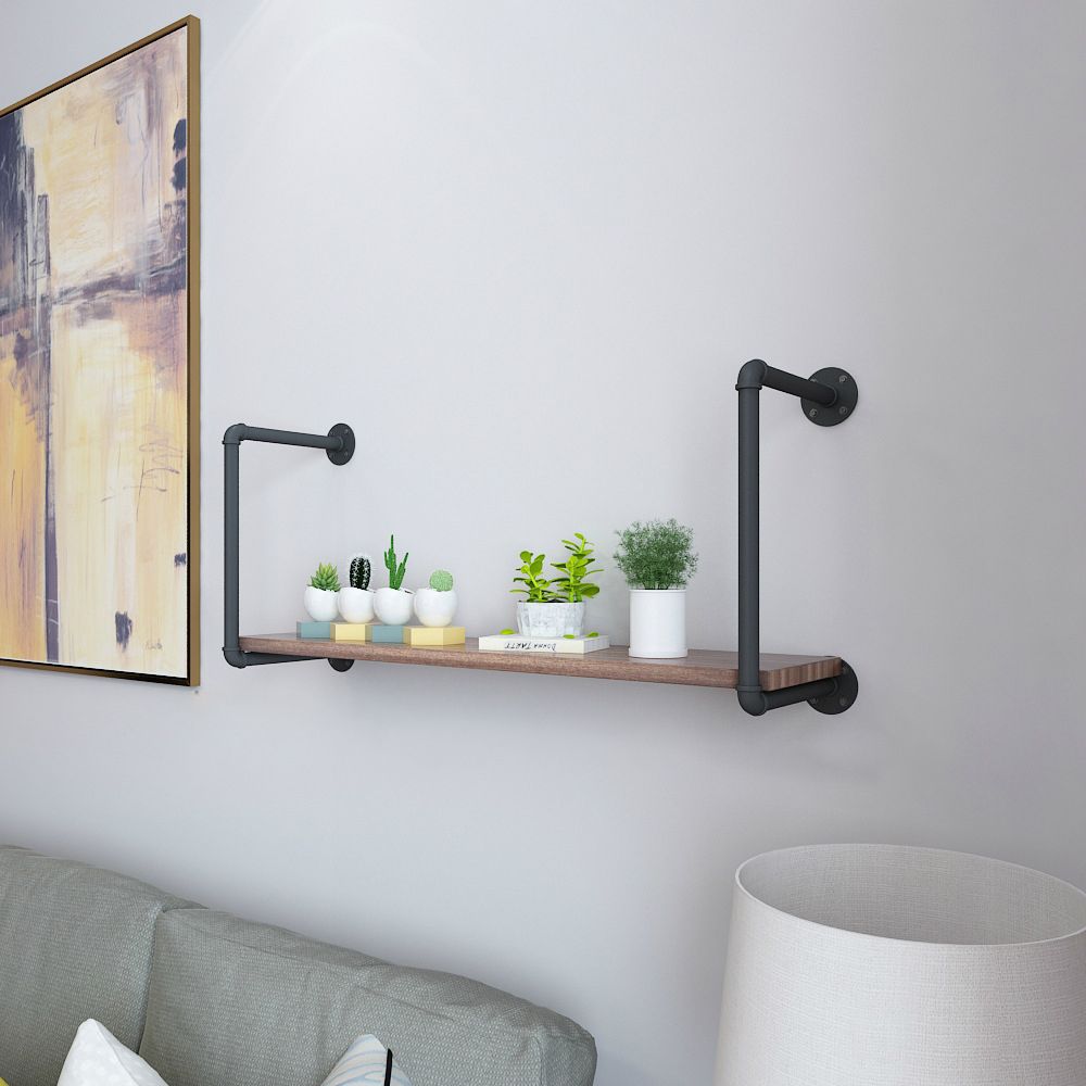 Wall Mounted Bookshelf Industrial Style Solid Wood Bookcase for Home Office Clearhalo 'Bookcases' 'furn' 'furn_bookcases' 'Furniture' 'furniture_bookcases' 'kitchen' 'kitchen_bookcases' 'Living Room Furniture' 'Office Furniture' 1200x1200_b7df73d1-6104-4d92-9d7b-44b1860fe28d