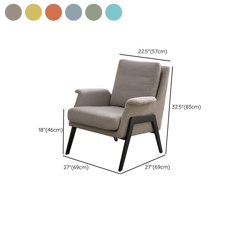 Polquadra di accento moderno di metà secolo in miscela di lino/in pelle finta