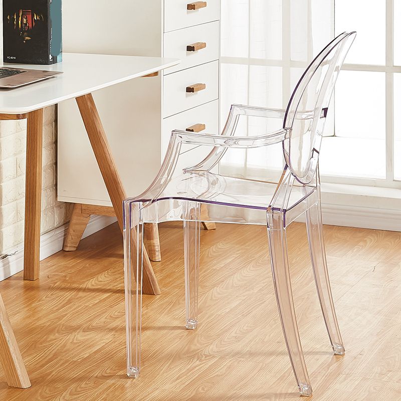 Modern Style Dining Armchair Plastic King Louis Back Arm Chair Clearhalo 'Dining Chairs' 'Dining Tables & Seating' 'dining_chair' 'furn' 'furn_dining_chair' 'Furniture' 'furniture_dining_chair' 'Kitchen & Dining Furniture' 1200x1200_b7e1a6e7-730c-48e0-a2e8-100895375618