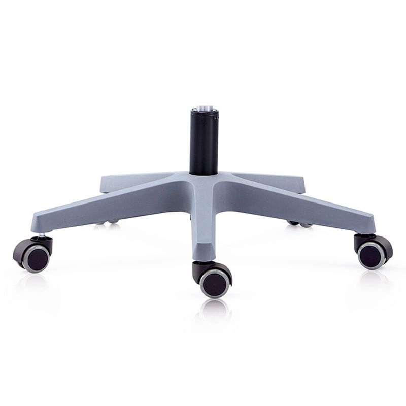 Poltrona contemporanea con supporto lombare grigio con sedia da ufficio con ruote
