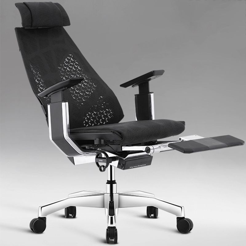 Chaise de bureau moderne Hauteur de siège réglable Les bras comprenaient une chaise pivotante avec des roues