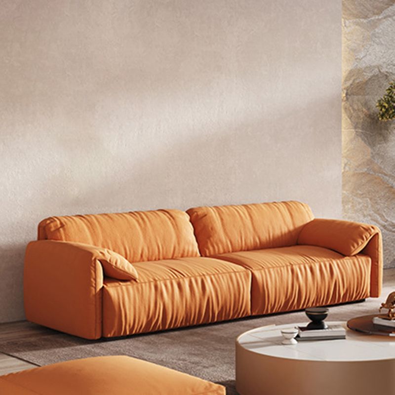 Zeitgenössisches Wohnzimmer Sitzplatz Kissen Top Arm Kissen Orange Sofa