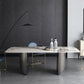 Metal Traditional Luxury Rectangle Table Sintered Stone Indoor Table for Dining Room Clearhalo ' dining_table' 'Dining Tables & Seating' 'Dining Tables' 'furn' 'furn_dining_table' 'Furniture' 'furniture_dining_table' 'Kitchen & Dining Furniture' 'kitchen&dining_furn' 'kitchen' 'kitchen_dining_table' 1200x1200_b7e2eb65-4feb-4c2a-8cd7-94841856ccd0