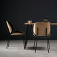 Modern Style Kitchen Chair Dining Armless Chair with Metal Legs