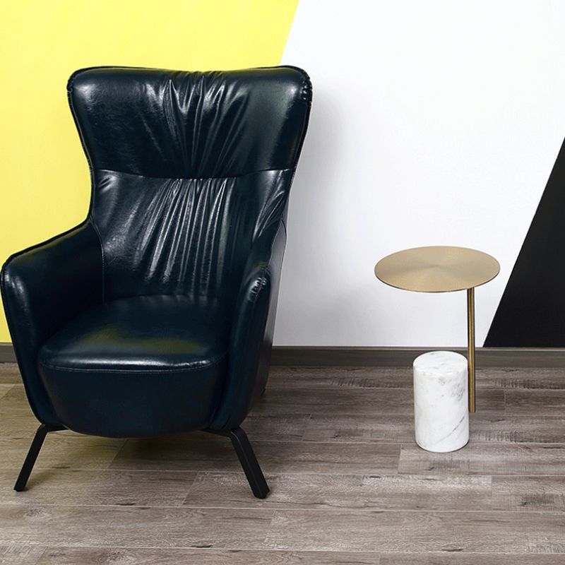 Scandinavian Side Table Marble Pedestal Round Living Room End Table Clearhalo 'Coffee & Accent Tables' 'End & Side Tables' 'end_side_tables' 'furn' 'furn_end_side_tables' 'Furniture' 'Living Room Furniture' 1200x1200_b7e36253-15eb-4efa-a031-7f077c2015f3