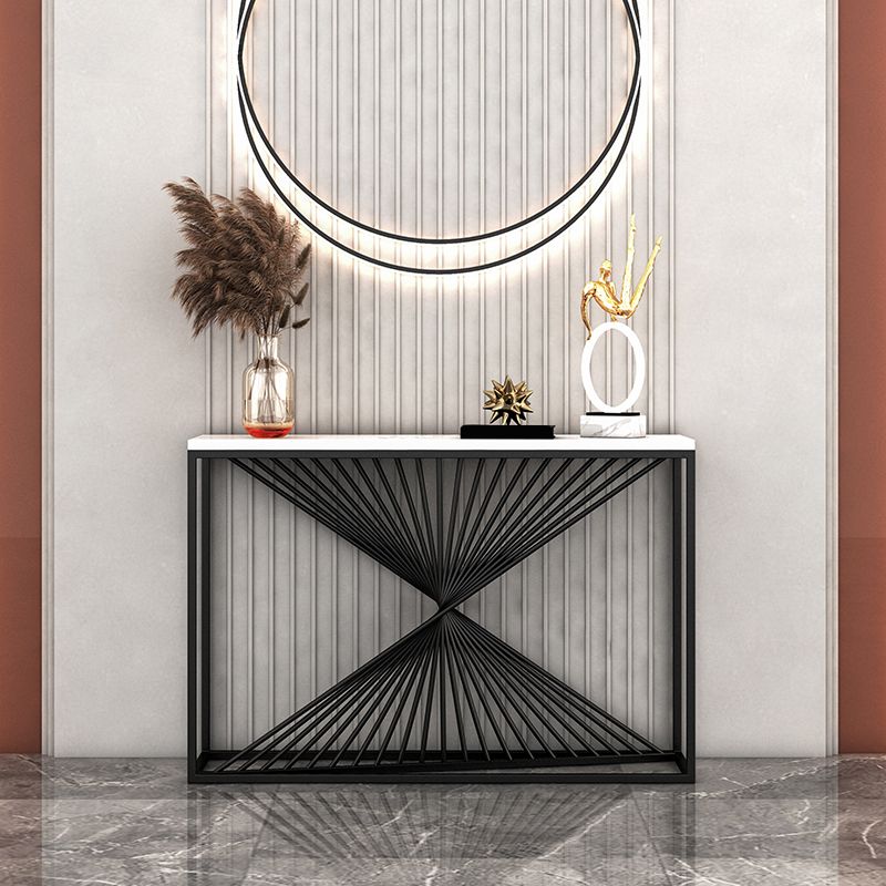 Table de console de fer contemporaine