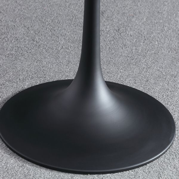 Contemporary Style Sintered Stone Dining Table Metallic Tulip Base Round Table for Home Clearhalo ' dining_table' 'Dining Tables & Seating' 'Dining Tables' 'furn' 'furn_dining_table' 'Furniture' 'furniture_dining_table' 'Kitchen & Dining Furniture' 'kitchen&dining_furn' 'kitchen' 'kitchen_dining_table' 1200x1200_b7e57413-b950-4252-9e8a-356b5a0363d9