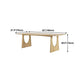 Wood Dining Table Traditional Luxury Dining Table with Sled Base