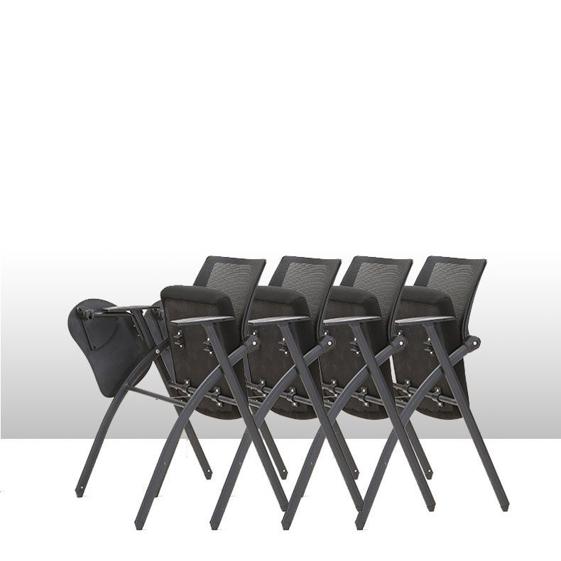 Contemporary Desk Chair Black Fixed Arms Low Back Office Chair Clearhalo 'furn' 'furn_office_chair' 'Furniture' 'Office Chairs' 'Office Furniture' 'office_chair' 1200x1200_b7e644cf-fdb4-4d3c-acb9-2511708add0b