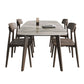 Rectangle Dining Table Oak Solid Wood Base Dining Table with 4 Legs Clearhalo 'Dining Tables & Seating' 'Dining Tables' 'dining_table' 'furn' 'furn_dining_table' 'Furniture' 'Kitchen & Dining Furniture' 1200x1200_b7e77512-1b6d-46c3-81ef-f74976a64278