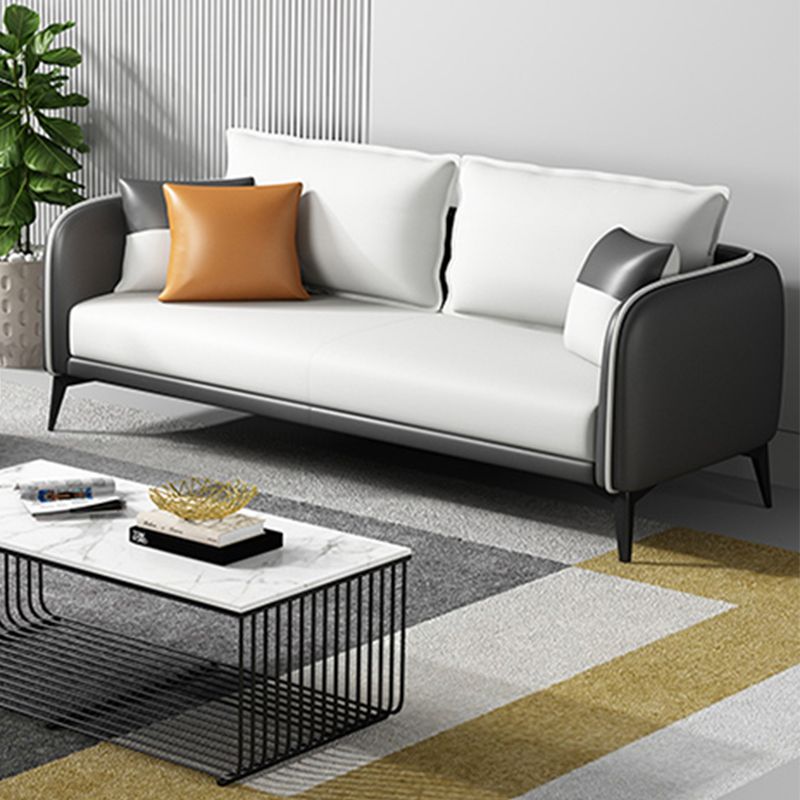 29,52 "W divano a smoking del braccio in finta pelle standard contemporanea