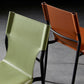 Minimalistisch ontwerp Leather Dining Side stoel ARM -Less vaste achterstoelen