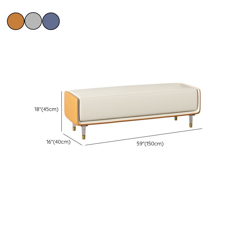 Glam Cushioned Seating Bench Rectangle Entryway and Bedroom Bench Clearhalo 'Benches' 'Chairs & Seating' 'furn' 'furn_benches' 'Furniture' 'Living Room Furniture' 1200x1200_b7e87480-2571-4dd8-b9a0-52446a7459a1