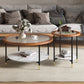 Glass & Slate Round Coffee Table Set Tropical Shelf Included Cocktail Table Clearhalo 'Coffee & Accent Tables' 'Coffee Tables' 'coffee_tables' 'furn' 'furn_coffee_tables' 'Furniture' 'Living Room Furniture' 1200x1200_b7e8796a-5115-4ffc-8288-517e437c7857