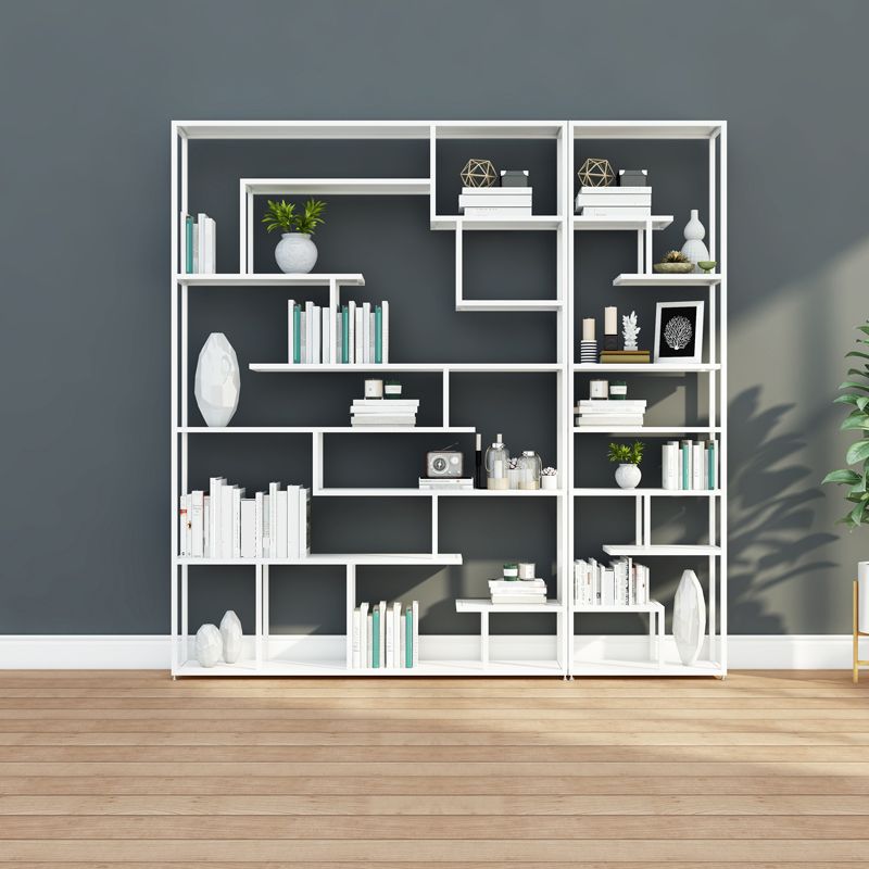 Industrial Metal Etagere Bookshelf Open Iron Bookshelf for Home Office Clearhalo 'Bookcases' 'furn' 'furn_bookcases' 'Furniture' 'furniture_bookcases' 'kitchen' 'kitchen_bookcases' 'Living Room Furniture' 'Office Furniture' 1200x1200_b7e92d0e-2680-46ed-900c-22b5feb6d466