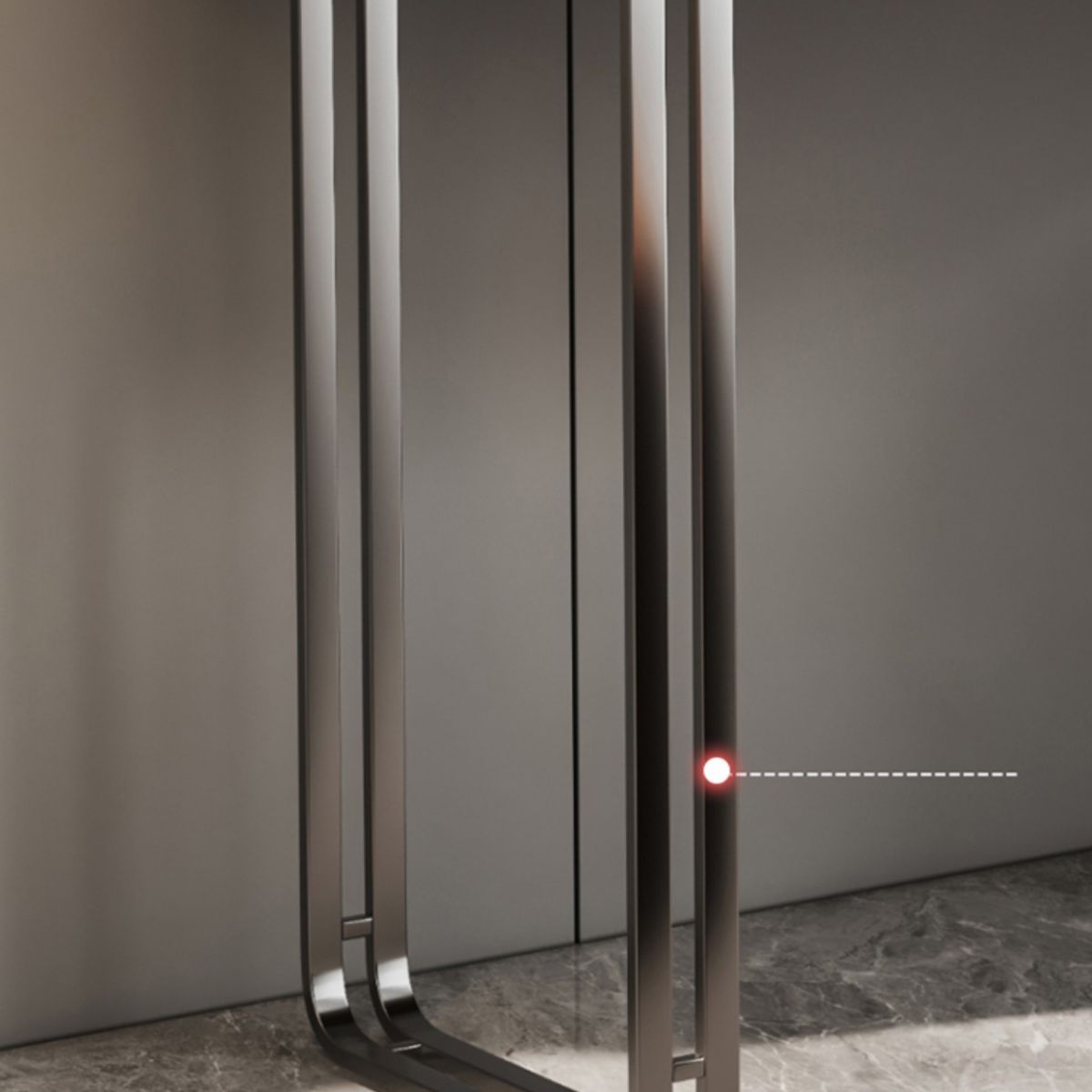 Eitelkeit Spiegelte Holzverkesseltisch Glass Top Make-up Eitelkeit