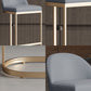 Glam Bucket Dining Stools Low Back Bar Stools with Gold Metal Base Clearhalo 'Bar Furniture' 'Bar Stools' 'bar_stools' 'furn' 'furn_bar_stools' 'Furniture' 'Kitchen & Dining Furniture' 1200x1200_b7eec09d-aa9a-4e7e-bb79-acaddafb9f34