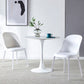 Round Dining Table Stone Top Dining Table in Black and White Clearhalo 'Dining Tables & Seating' 'Dining Tables' 'dining_table' 'furn' 'furn_dining_table' 'Furniture' 'Kitchen & Dining Furniture' 1200x1200_b7f01eab-c56f-4cd0-93b8-4b57e5b6bf00