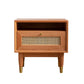 Moderno tavolo da notte in legno massiccio 1 comodino da letto di stoccaggio