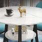 Traditional Luxury Round Dinner Table Sintered Stone Table with Black Frame Clearhalo ' dining_table' 'Dining Tables & Seating' 'Dining Tables' 'furn' 'furn_dining_table' 'Furniture' 'furniture_dining_table' 'Kitchen & Dining Furniture' 'kitchen&dining_furn' 'kitchen' 'kitchen_dining_table' 1200x1200_b7f5752b-c73b-46a9-bfb8-58a18a0b4048
