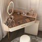 Mid-Century Modern Makeup Vanity Desk Dressing Table Stool Set with Drawer