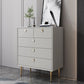 Cómoda de almacenamiento de madera Glam para dormitorio, cómoda de 16" de ancho con cajones