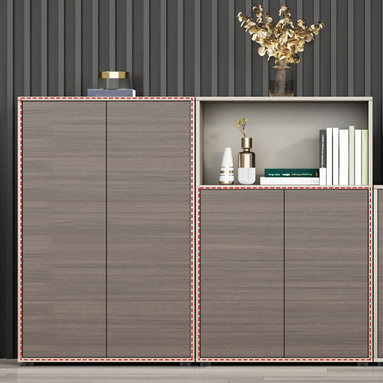 Archivo vertical escandinavo Gabinete de almacenamiento de madera Archivo de almacenamiento para la oficina en casa