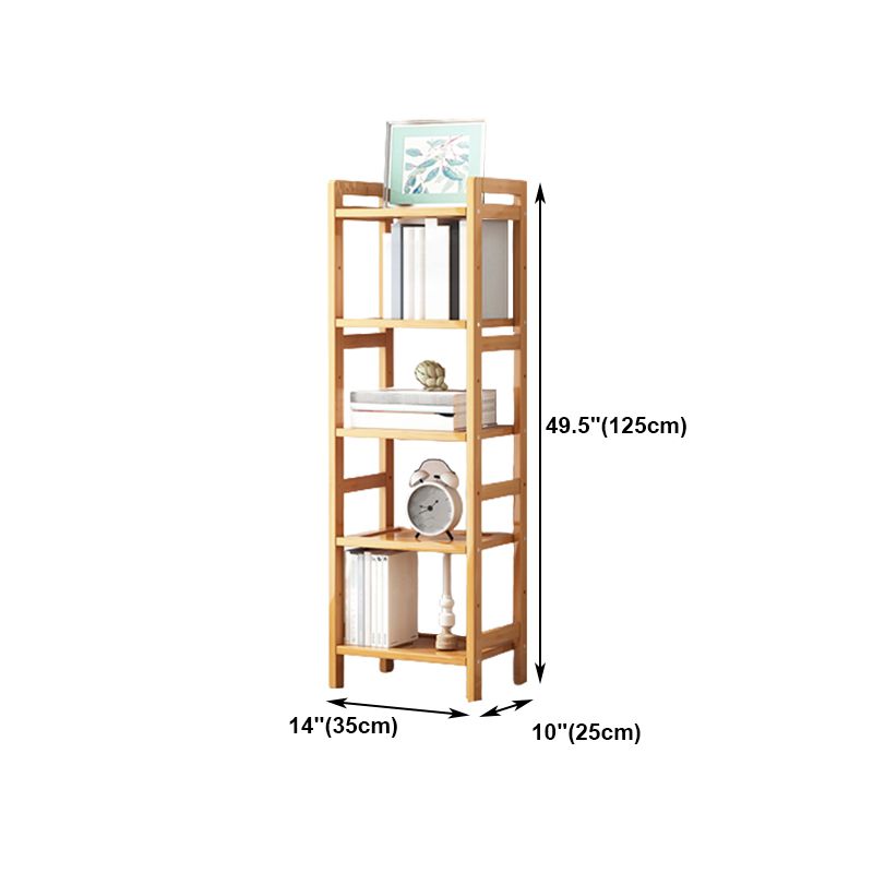 Etagere Bücherregal Bamboo Open Back Regal Bücherregal für den Studienraum