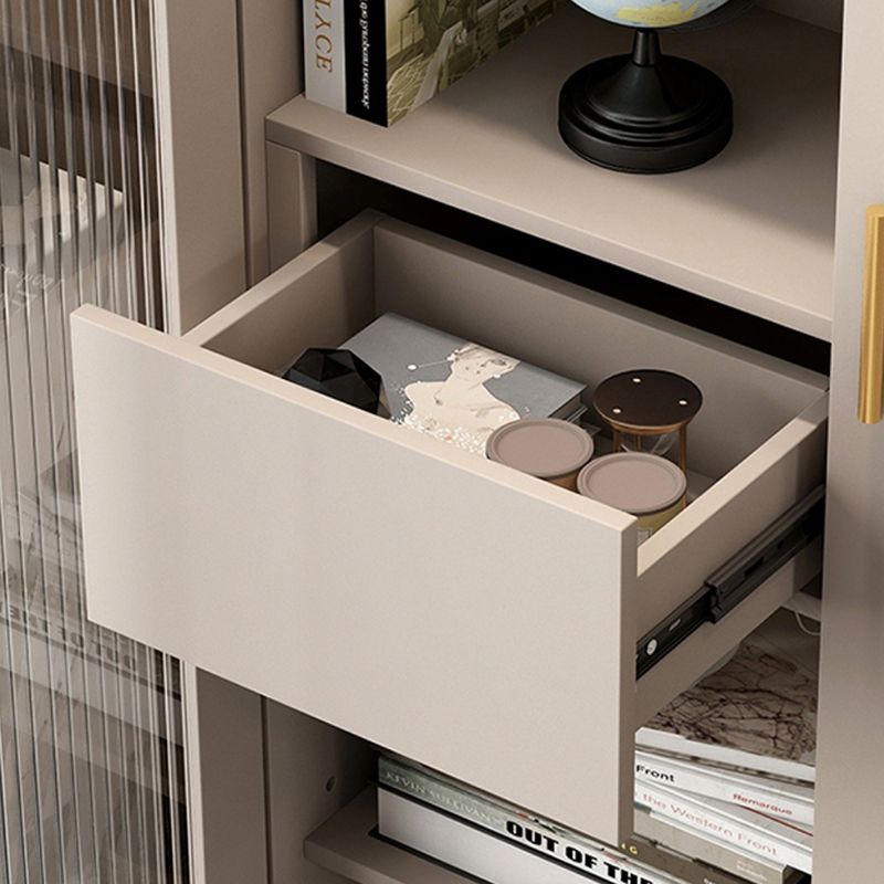 都会の垂直標準本棚ドアと引き出し付きの木製本棚