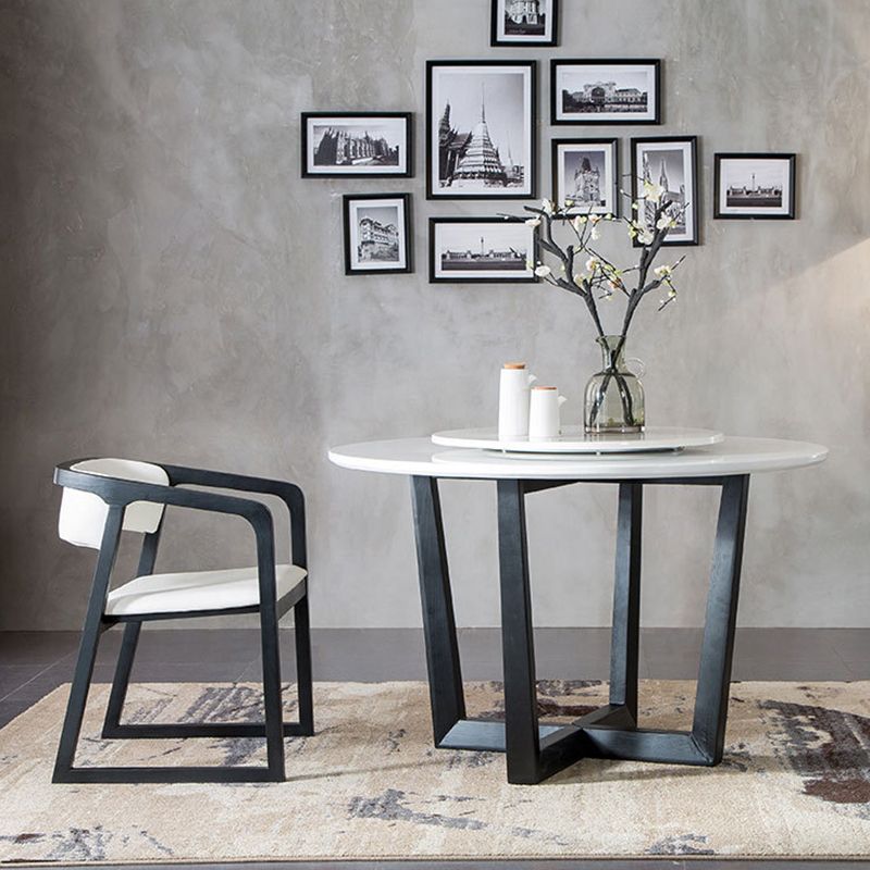 Traditional Style Metal Chairs Set Kitchen Dining Open Back Arm Chairs Clearhalo ' kitchen&dining_furn' 'Dining Chairs' 'Dining Tables & Seating' 'dining_chair' 'furn' 'furn_dining_chair' 'Furniture' 'furniture_dining_chair' 'Kitchen & Dining Furniture' 'kitchen' 1200x1200_b7ff648c-678d-4cc2-801a-efbc4977d1c8