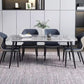 Modern Sintered Stone Table with 4 Legs Rectangle Table Dining Table with Metal Base Clearhalo ' dining_table' 'Dining Tables & Seating' 'Dining Tables' 'Furniture' 'furniture_dining_table' 'Kitchen & Dining Furniture' 'kitchen&dining_furn' 'kitchen' 'kitchen_dining_table' 1200x1200_b7ffbb47-aea8-41b6-835e-ed59f8171f38