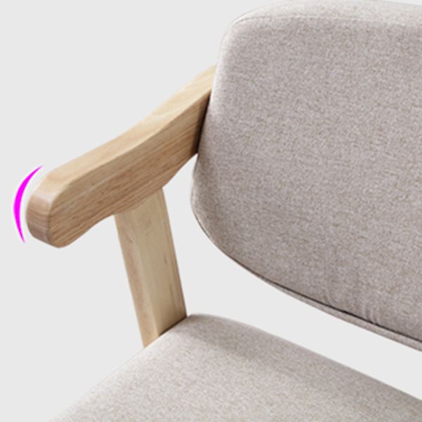 Modern Style Wooden Dining Chair Open Back Single Dining Arm Chair for Kitchen Clearhalo ' kitchen&dining_furn' 'Dining Chairs' 'Dining Tables & Seating' 'dining_chair' 'furn' 'furn_dining_chair' 'Furniture' 'furniture_dining_chair' 'Kitchen & Dining Furniture' 'kitchen' 1200x1200_b7fffcc5-c18e-4cf2-a1bf-bf332d132116