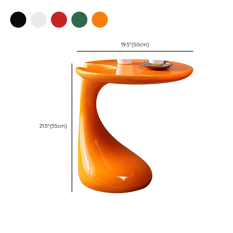 Plastica contemporanea Tavola accento laterale di divano a forma naturale per soggiorno