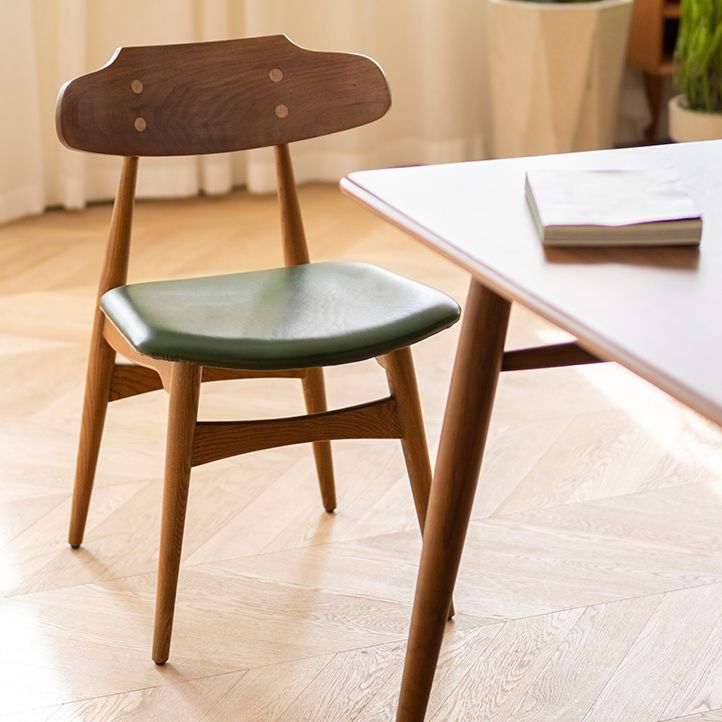 Silla lateral de estilo contemporáneo de madera silla de comedor abierta para el hogar para el hogar